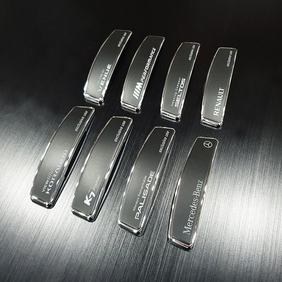이엑스엘이디,문콕방지 블랙 쉴드 엠블럼 도어가드 그랑 콜레오스 4개 1세트