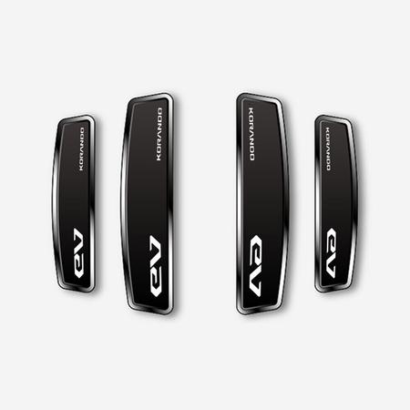 문콕방지 블랙 쉴드 엠블럼 도어가드 코란도 EV 4개1세트
