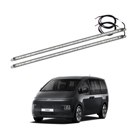 카니발 장애인 휠체어 특수차 LED바 뒷바퀴 차폭 경광등 12V 40cm(2개1세트)