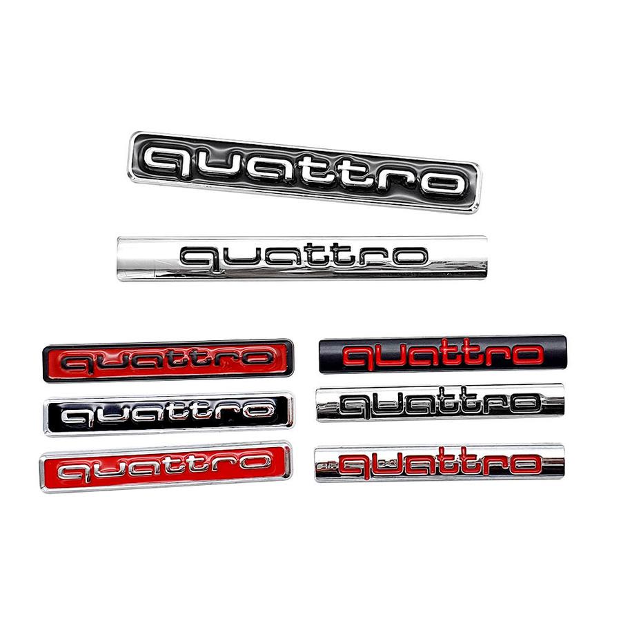 이엑스엘이디,아우디 콰트로 4륜 엠블럼 스티커 뱃지 / QUATTRO